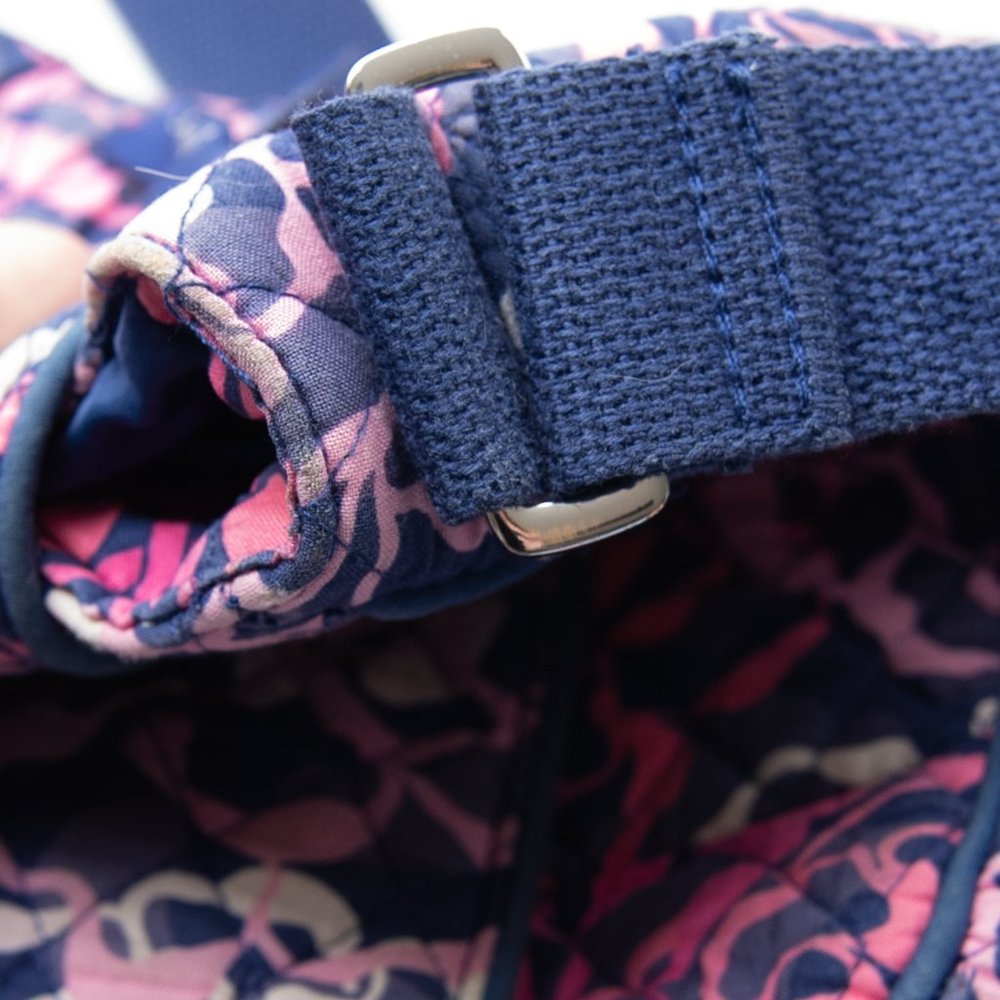 Vera Bradley Messenger Bag Colorful Crossbody Floral Laptop Katalina Pink Purple - Picture 9 of 11